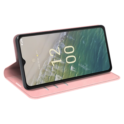 Cazy Wallet Magnetic Hoesje geschikt voor Nokia C32 - Roze