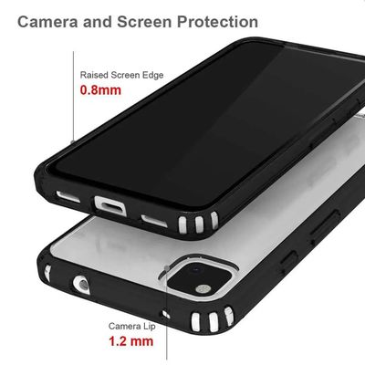 Hoesje geschikt voor iPhone 13 Pro Max - Armor-X Rugged Case - Zwart