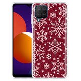Hoesje geschikt voor Samsung Galaxy M12 - Sneeuw