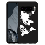 Hoesje Zwart geschikt voor Google Pixel 8 Pro World Map