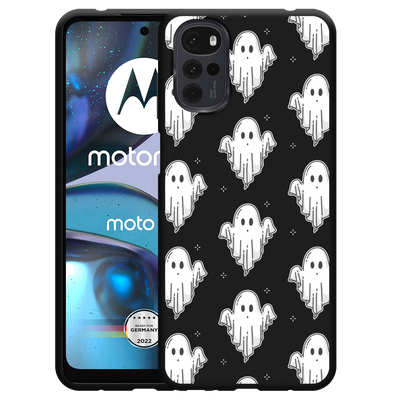 Cazy Hoesje Zwart geschikt voor Motorola Moto G22 - Spookjes