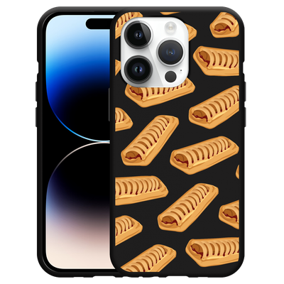 Cazy Hoesje Zwart geschikt voor iPhone 14 Pro - Frikandelbroodjes