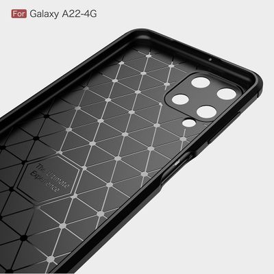 Cazy Rugged TPU Hoesje geschikt voor Samsung Galaxy A22 4G - Zwart