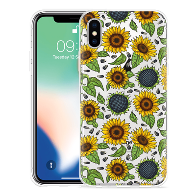 Cazy Hoesje geschikt voor iPhone Xs - Sunflowers