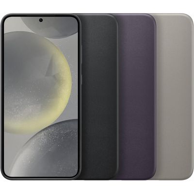 Samsung Galaxy S24+ Vegan Leather Cover (Dark Violet) - GP-FPS926HCAVW
