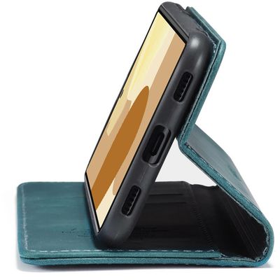 Google Pixel 6 Pro Hoesje - CASEME Retro Wallet Case - Blauw