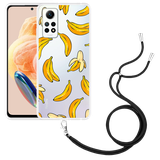 Hoesje met koord geschikt voor Xiaomi Redmi Note 12 Pro 4G Banana