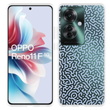 Hoesje geschikt voor Oppo Reno11 F Blauwe Doodle