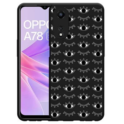 Cazy Hoesje Zwart geschikt voor Oppo A78 5G I See You