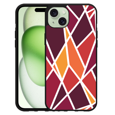 Cazy Hardcase Hoesje geschikt voor iPhone 15 Plus Colorful Triangles