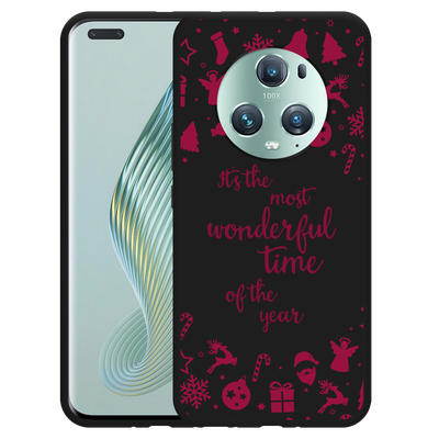 Cazy Hoesje Zwart geschikt voor Honor Magic5 Pro Most Wonderful Time