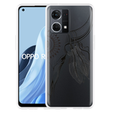 Hoesje geschikt voor Oppo Reno 7 - Boho Buffalo Skull