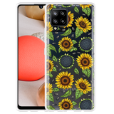 Hoesje geschikt voor Samsung Galaxy A42 - Sunflowers