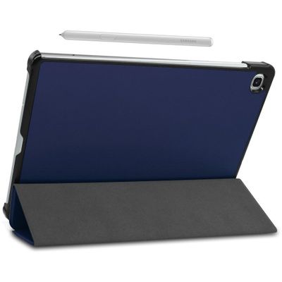 Cazy TriFold Hoes met Auto Slaap/Wake geschikt voor Samsung Galaxy Tab S6 Lite - Blauw
