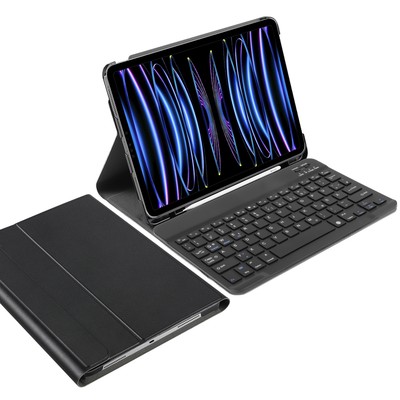 Cazy Hoes met Toetsenbord QWERTZ - geschikt voor iPad Pro 11 2022 4th (Gen)/Pro 11 2021 (3rd Gen) - Zwart