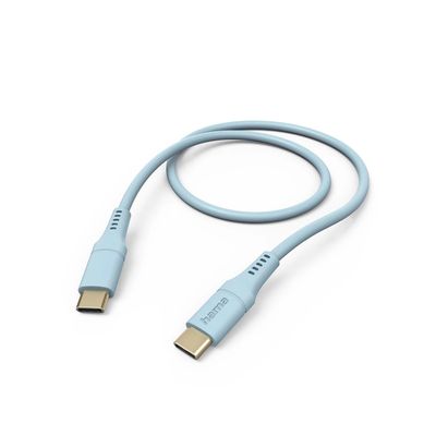 Hama Silicone USB-C naar USB-C Kabel - 150cm - Blauw