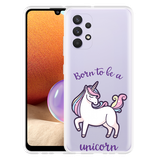 Hoesje geschikt voor Samsung Galaxy A32 4G - Born to be a Unicorn