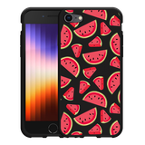 Hoesje Zwart geschikt voor iPhone SE 2022 - Watermeloen