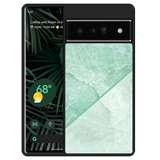 Hardcase hoesje geschikt voor Google Pixel 6 Pro - Green Marble