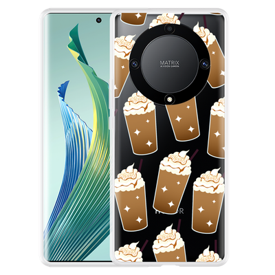 Cazy Hoesje geschikt voor Honor Magic5 Lite Frappuccino's