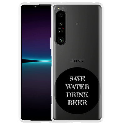 Cazy Hoesje geschikt voor Sony Xperia 1 IV - Save Water