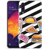 Hoesje geschikt voor Samsung Galaxy A50 - Love Fast Food
