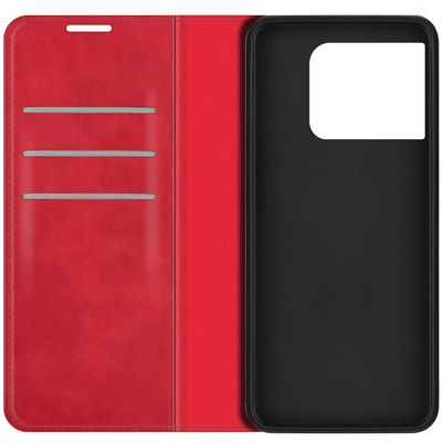 Cazy Wallet Magnetic Hoesje geschikt voor OnePlus 10T - Rood