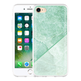 Hoesje geschikt voor iPhone 7 - Green Marble