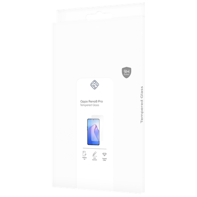 Cazy Tempered Glass Screen Protector geschikt voor Oppo Reno8 Pro - Transparant
