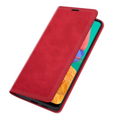 Cazy Wallet Magnetic Hoesje geschikt voor Samsung Galaxy M33 - Rood