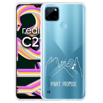 Cazy Hoesje geschikt voor Realme C21Y - Pinky Promise