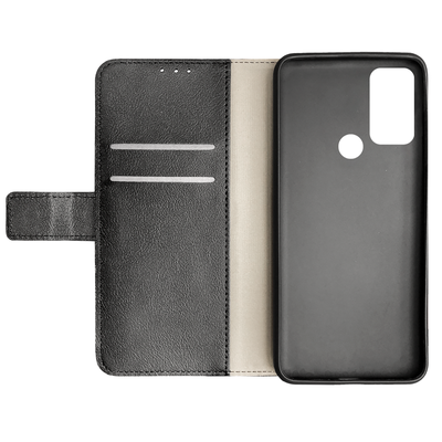 Cazy Wallet Classic Hoesje geschikt voor Motorola Moto G60s - Zwart