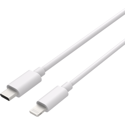 Cazy Power Delivery USB-C Oplader 20W - Wit + USB-C naar Lightning Kabel - 150cm - Wit
