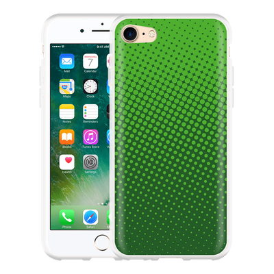 Cazy Hoesje geschikt voor iPhone 7 - Groene Cirkels