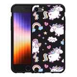 Hoesje Zwart geschikt voor iPhone SE 2022 - Fat Unicorn