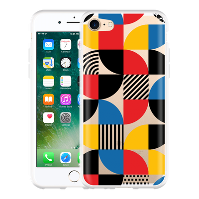 Cazy Hoesje geschikt voor iPhone 7 - Abstract Pattern