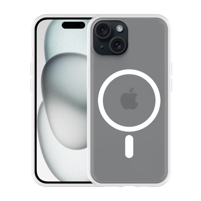 Cazy Soft TPU Hoesje met Magnetische Ring geschikt voor iPhone 15 - Transparant