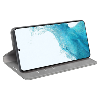 Cazy Wallet Magnetic Hoesje geschikt voor Samsung Galaxy S22+ - Grijs