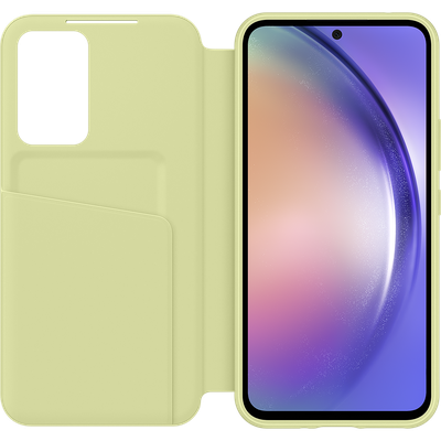 Samsung Hoesje geschikt voor Galaxy A54 - Smart View Wallet Case - Groen