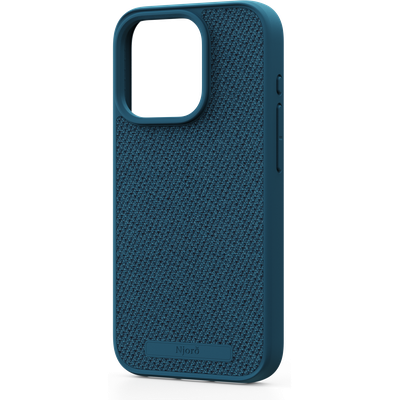 Njord Collections Fabric Hoesje geschikt voor iPhone 15 Pro - Premium Stof - 100% gerecycled materiaal - Deep Sea