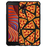 Hoesje Zwart geschikt voor Samsung Galaxy Xcover 5 - Pizza Party