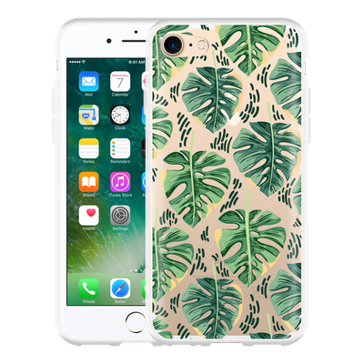 Cazy Hoesje geschikt voor iPhone 7 - Palm Leaves Large