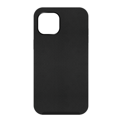 Cazy Rugged Texture TPU Hoesje - Telefoonhoesje geschikt voor iPhone 15 - Zwart
