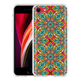 Hoesje geschikt voor iPhone SE 2020 - Flora Mandala