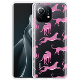 Hoesje geschikt voor Xiaomi Mi 11 - Roze Cheeta's