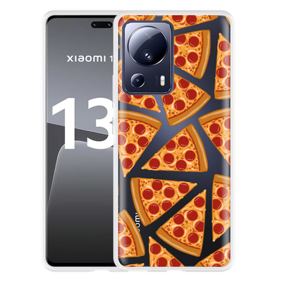 Cazy Hoesje geschikt voor Xiaomi 13 Lite Pizza Party