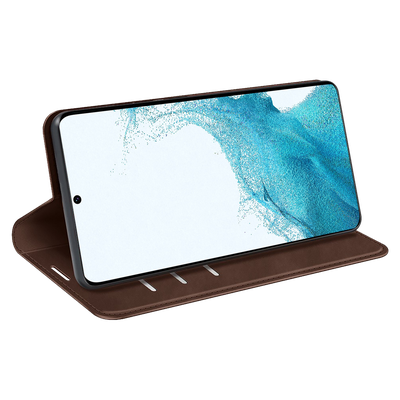 Cazy Wallet Magnetic Hoesje geschikt voor Samsung Galaxy S22+ - Bruin