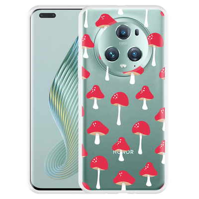 Cazy Hoesje geschikt voor Honor Magic5 Pro Paddenstoelen