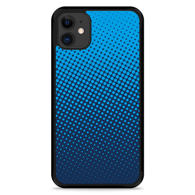 Cazy Hardcase Hoesje geschikt voor iPhone 11 - Lichtblauwe Cirkels