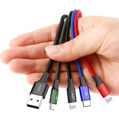 Baseus Rapid Series 4 in 1 Charging Cable - 2x Lightning 1x USB-C 1x Micro USB